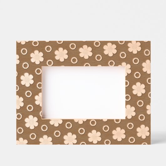 Daisies en Polka Dots Laser geëtst Afbeelding Lijs Gegraveerde Lijstjes (Voorkant)