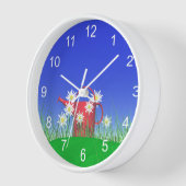 Daisies en Rode Watering Can (Hoek)