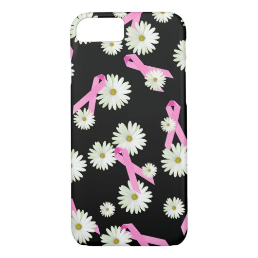 Daisies en roze linten Case-Mate iPhone case (Achterkant)
