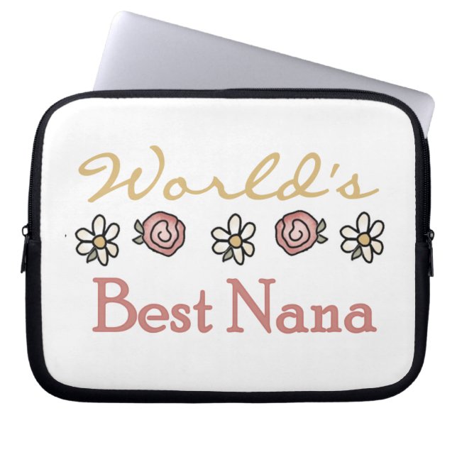 Daisies en Rozen Best Nana Gifts Laptop Sleeve (Voorkant)