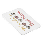 Daisies en Rozen Beste Nana Cadeaus Magneet (Rechterzijde)