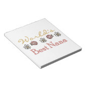 Daisies en Rozen Beste Nana Cadeaus Notitieblok (Schuin)