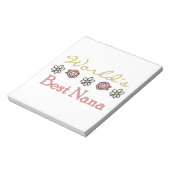 Daisies en Rozen Beste Nana Cadeaus Notitieblok (Linkerzijde)