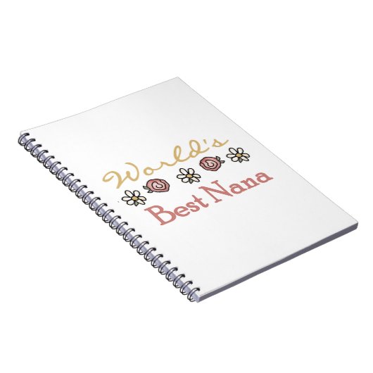 Daisies en Rozen Beste Nana Cadeaus Notitieboek (Rechterzijde)