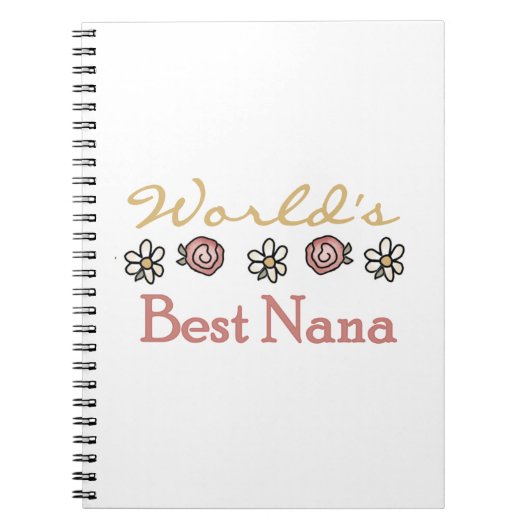 Daisies en Rozen Beste Nana Cadeaus Notitieboek (Voorkant)