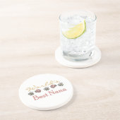 Daisies en Rozen Beste Nana Cadeaus Zandsteen Onderzetter (Zijkant)