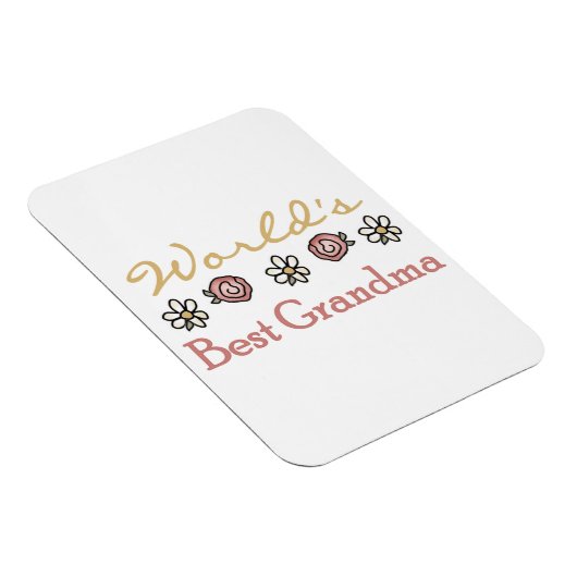 Daisies en Rozen 's werelds beste oma cadeaus Magneet (Rechterzijde)
