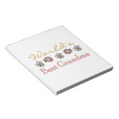Daisies en Rozen 's werelds beste oma cadeaus Notitieblok (Schuin)