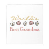 Daisies en Rozen 's werelds beste oma cadeaus Notitieblok (Voorkant)
