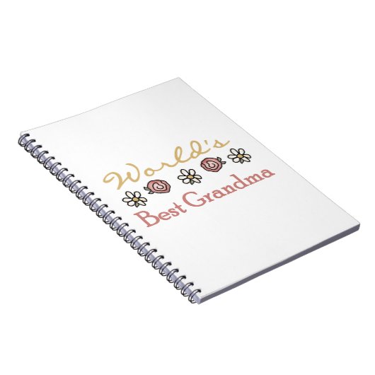 Daisies en Rozen 's werelds beste oma cadeaus Notitieboek (Rechterzijde)