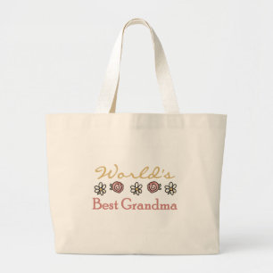 Daisies en Rozen Wereld Beste Oma Grote Tote Bag