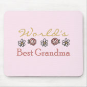 Daisies en Rozen Wereld Beste Oma Muismat (Voorkant)