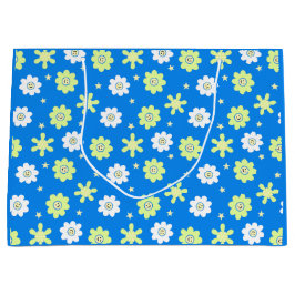 Daisies en sterren groot cadeauzakje