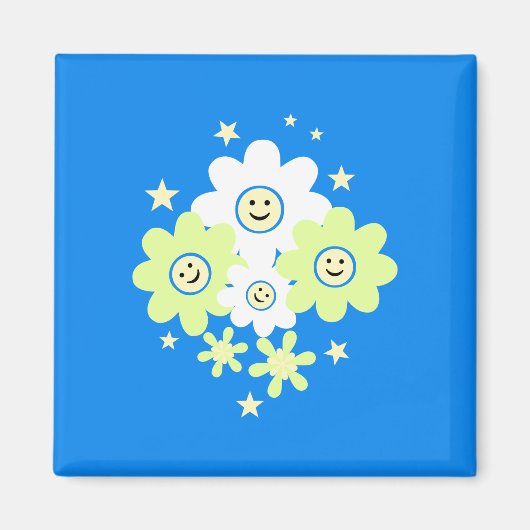 Daisies en sterren magneet (Voorkant)