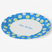 Daisies en sterren papieren bordje (Gekanteld)