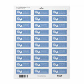 Daisies en Vlinders in Periwinkle Label (Full Sheet)