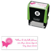 Daisies en Vlinders Zelfinkt Adres Stempel (In situ)