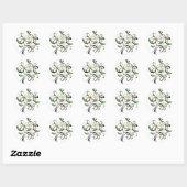 Daisies Envelope Seals Ronde Sticker (Vel)