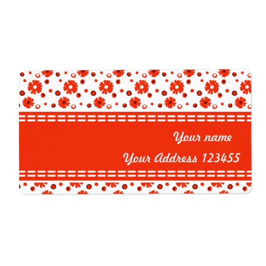 Daisies Etiket (Voorkant)