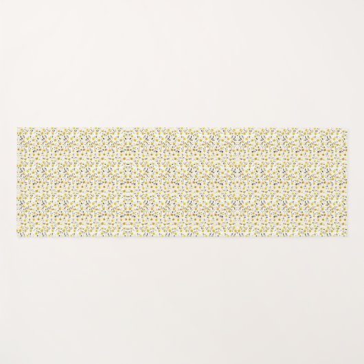 Daisies Fitness Elegant Modern Natuur Sjabloon Yogamat (Voorkant (horizontaal))