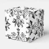  Daisies Floral Etching in Black Bedankdoosjes (Achterkant)