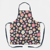 Daisies Floral Spring Paasunieke pasta gebold Schort (Voorkant)