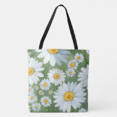 Daisies Floral Tote Bag (Voorkant)