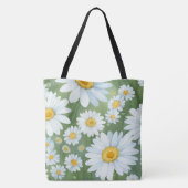 Daisies Floral Tote Bag (Achterkant)