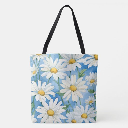 Daisies Floral Tote Bag (Voorkant)