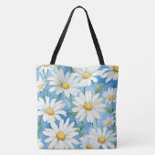 Daisies Floral Tote Bag (Achterkant)