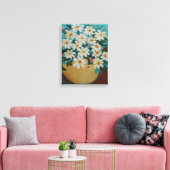 Daisies flower arrangement canvas afdruk (Insitu (Woonkamer))