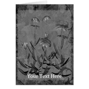Daisies Flower Art Design-fotokaart