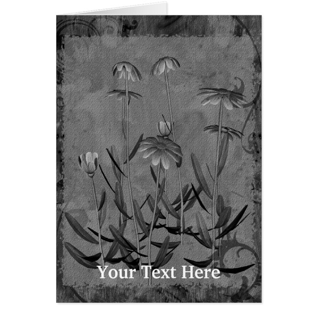 Daisies Flower Art Design-fotokaart (Voorkant)