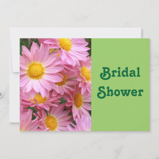 Daisies Flower Bridal Wedding Shower Uitnodiging (Voorkant)