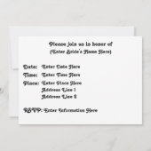 Daisies Flower Bridal Wedding Shower Uitnodiging (Achterkant)