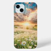 Daisies Flowers Meadow Sunrise Case-Mate iPhone Case (Achterkant)