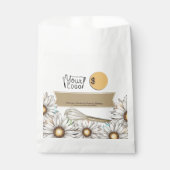 Daisies fluistert gepersonaliseerde bakkerijverpak bedankzakje (Voorkant)
