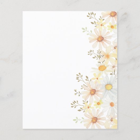 Daisies Flyer (Achterkant)