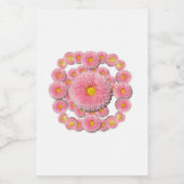 Daisies Food Container Label Voedselcontainer Etiket (Enkel label)