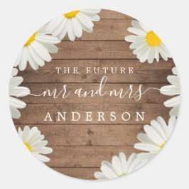 Daisies Future de heer Mrs Return Ronde Sticker
