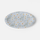 Daisies (Gainsboro) - Waterverf bloemmotief Papieren Bordje (Gekanteld)
