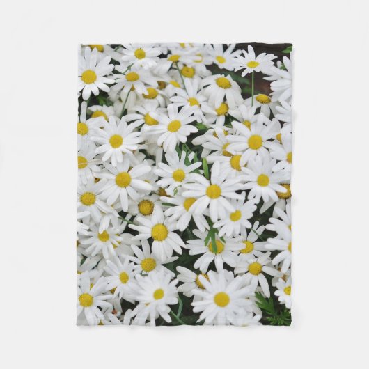 Daisies-gebied Fleece Deken (Voorkant)