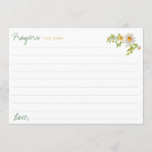 Daisies Geel & Wit Baby shower Gebed Kaart (Voorkant)