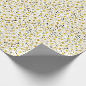 Daisies Geel Wit Bloemen Natuur Sjabloon Cadeaupapier (Hoek)