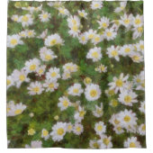 Daisies geplakt in een impressionistische stijl douchegordijn (Voorkant)