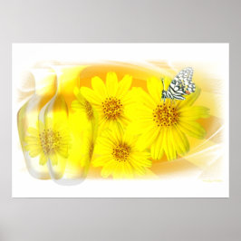 Daisies gereflecteerd - Fine Art Poster