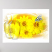 Daisies gereflecteerd - Fine Art Poster (Voorkant)