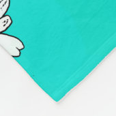 Daisies getekend fleece deken (Hoek)