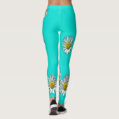 Daisies getekend leggings (Achterkant)