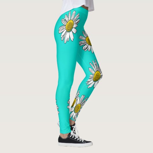 Daisies getekend leggings (Rechts)